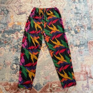Vintage 80s / 90s multicolored track pants / joggers